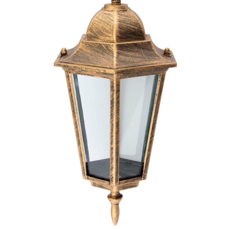 Zunanji lestenec na verigi 1xE27/60W/230V zlat IP44
