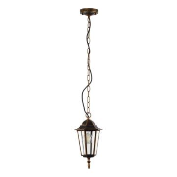 Zunanji lestenec na verigi ARRAIA 1xE27/15W/230V IP44 bronasta patina