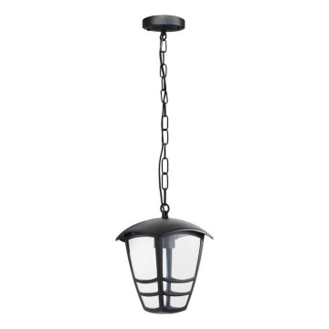 Zunanji lestenec na verigi TEVIO 1xE27/60W/230V IP54 črna