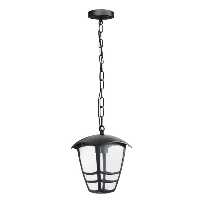 Zunanji lestenec na verigi TEVIO 1xE27/60W/230V IP54 črna