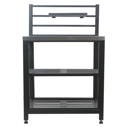 Zunanji modul: miza 80x47x123 cm, črna/nerjaveče jeklo