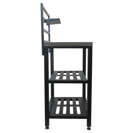 Zunanji modul: miza 80x47x123 cm, črna/nerjaveče jeklo