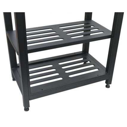Zunanji modul: miza 80x47x123 cm, črna/nerjaveče jeklo