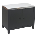 Zunanji modul omarica pod žar 80x47x69 cm črna/nerjaveče jeklo