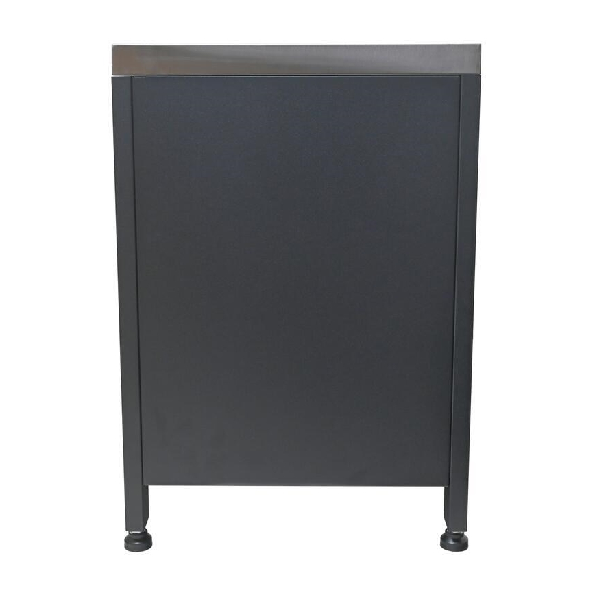 Zunanji modul omarica pod žar 80x47x69 cm črna/nerjaveče jeklo