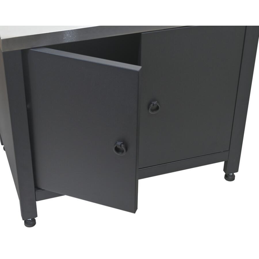 Zunanji modul omarica pod žar 80x47x69 cm črna/nerjaveče jeklo