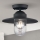 Zunanji nadgradni lestenec EDWARD 1xE27/60W/230V IP44 črna