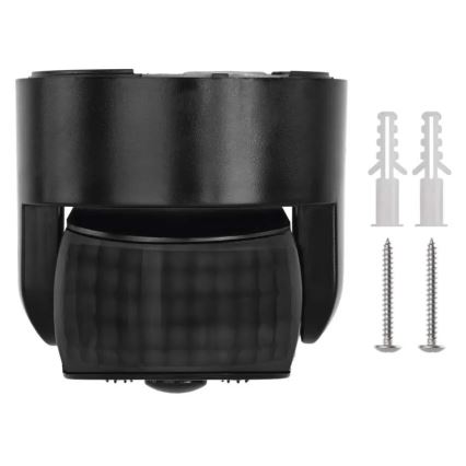 Zunanji PIR senzor gibanja in mraka 1200W/230V IP65 črn