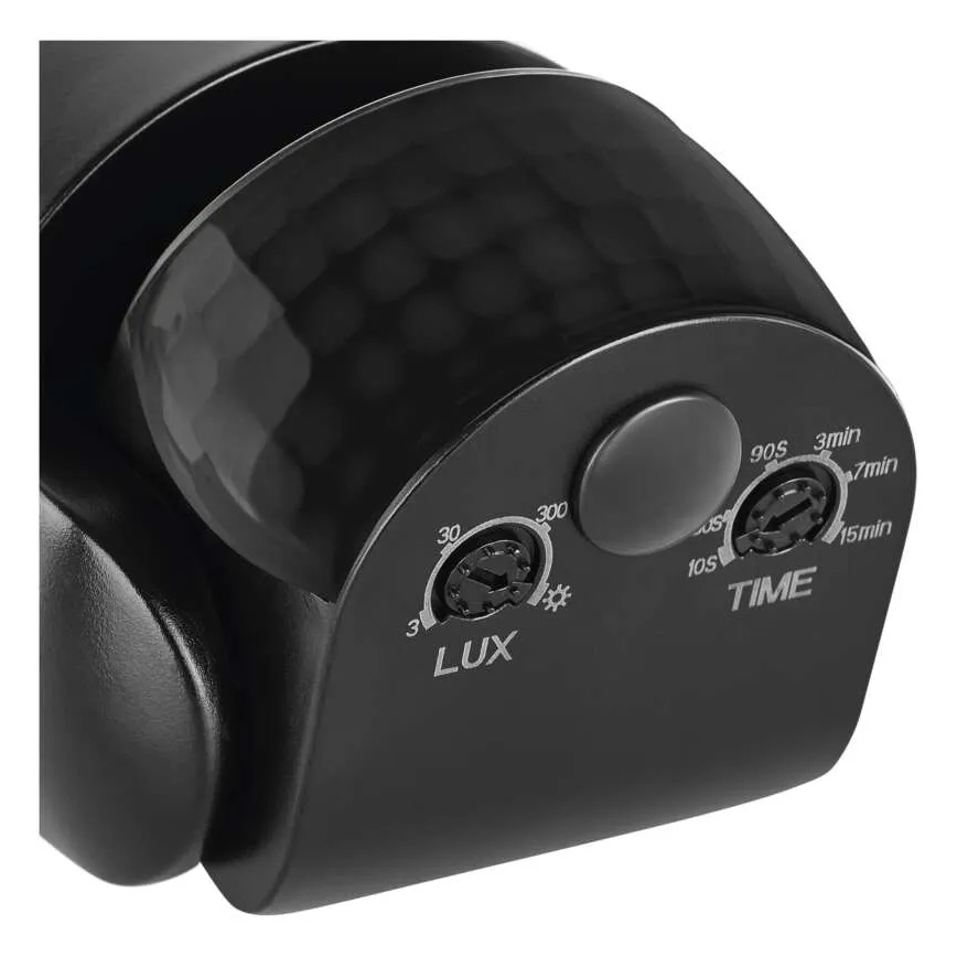Zunanji PIR senzor gibanja in mraka 1200W/230V IP65 črn