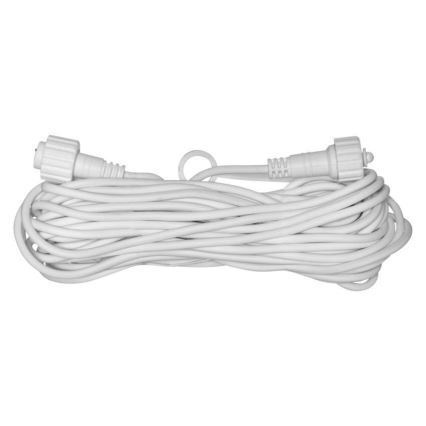 Zunanji podaljšni kabel za povezovalne verige 10 m IP44, bel