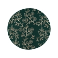 Zunanji preproga JUNGLE 135 cm zelena/listni vzorec