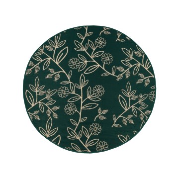 Zunanji preproga JUNGLE 135 cm zelena/listni vzorec