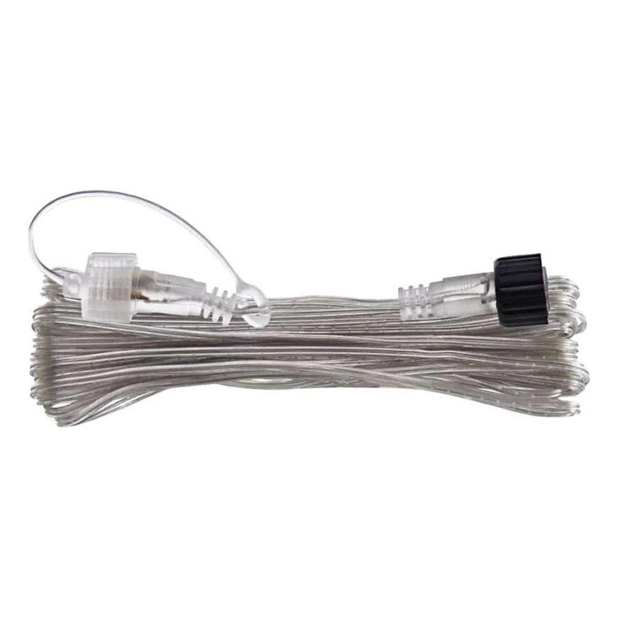 Zunanji prozoren podaljšni kabel za verige luči 10m IP44