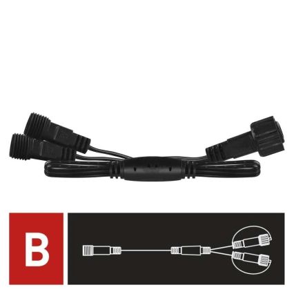 Zunanji razdelilni kabel za povezovalne verige 0,5 m IP44