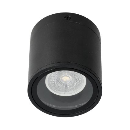 Zunanji reflektor 1xGU10/35W/230V IP54 okrogla črna