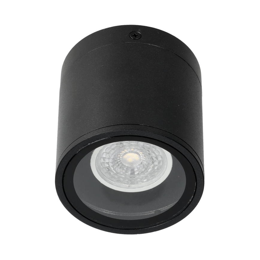 Zunanji reflektor 1xGU10/35W/230V IP54 okrogla črna