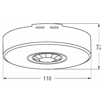 Zunanji senzor gibanja 360x120° bela IP65