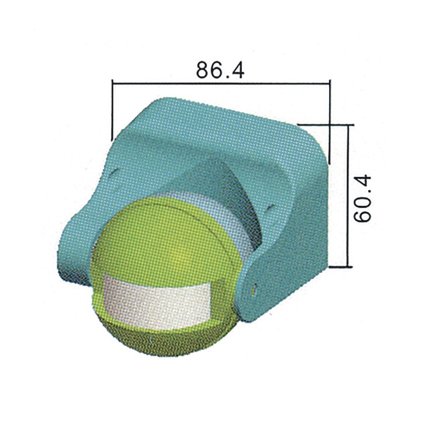 Zunanji senzor gibanja PIR B 180° 1200W/230V IP44 bel