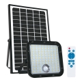 Zunanji solarni reflektor s senzorjem LED/30W/6,4V 4000K IP65 + daljinec