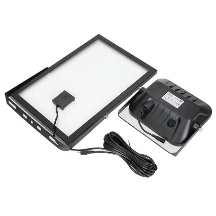 Zunanji solarni reflektor s senzorjem LED/30W/6,4V 4000K IP65 6000 mAh + Daljinski upravljalnik