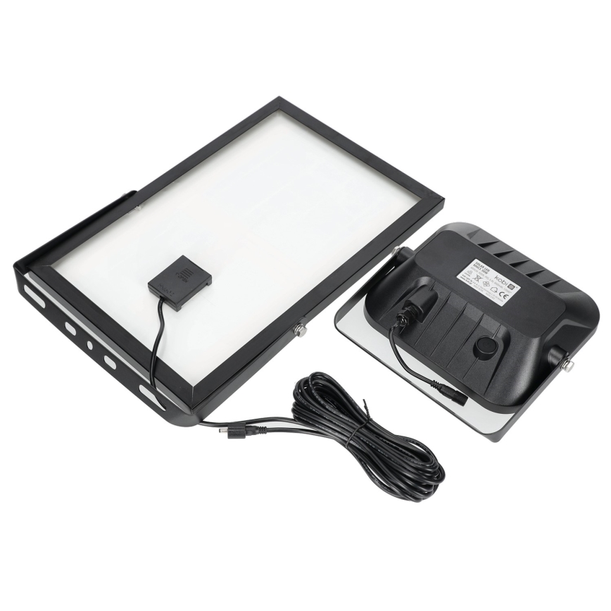 Zunanji solarni reflektor s senzorjem LED/30W/6,4V 4000K IP65 6000 mAh + Daljinski upravljalnik