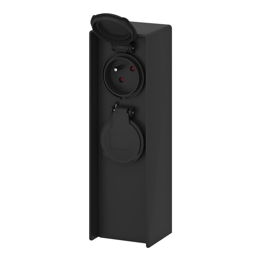 Zunanji stebriček z vtičnicami 2Z 230V IP44