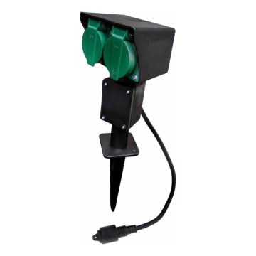 Zunanji stebriček z vtičnicami EASY CONNECT 2Z 3600W/230V IP44 zelena