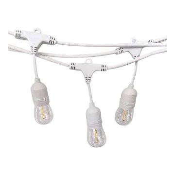 Zunanji svetlobni niz STRING 15xE27/40W/230V 15m IP65