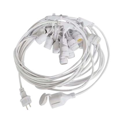Zunanji svetlobni niz STRING 15xE27/40W/230V 15m IP65