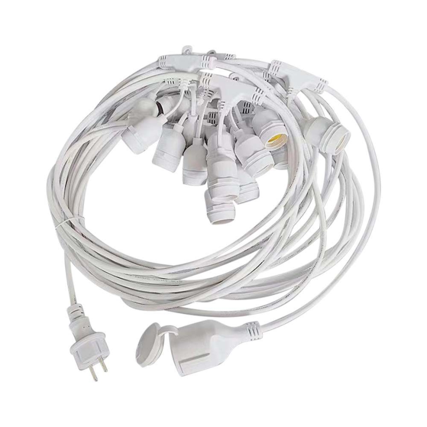 Zunanji svetlobni niz STRING 15xE27/40W/230V 15m IP65